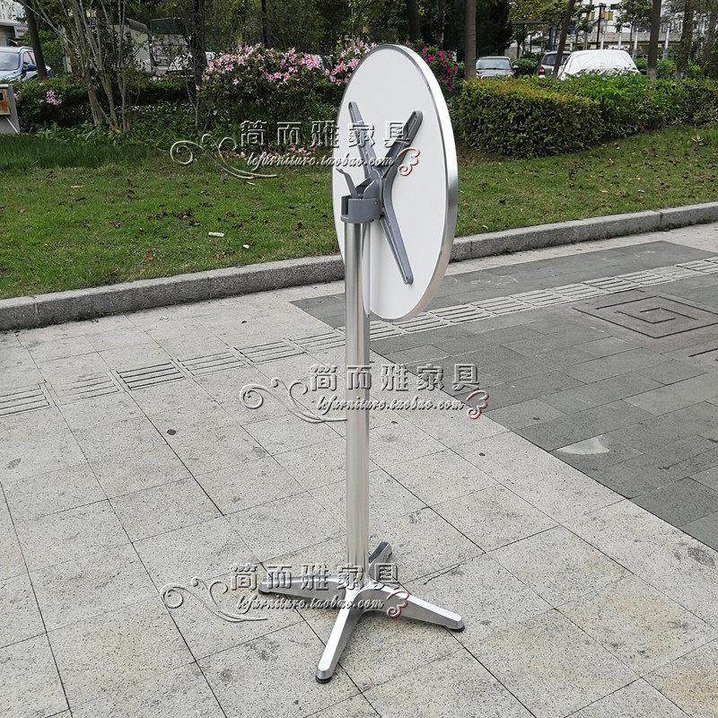 防晒便携式折叠酒吧桌户外不锈钢面小圆吧台轻便脚庆典酒会高脚桌,淘宝优惠券,粉丝福利购,淘宝优惠卷