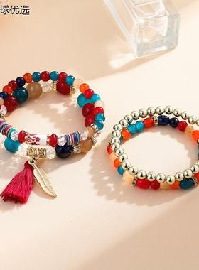 手链女配饰叠戴手串复古