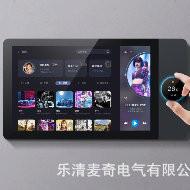 Tuya智能家居中控屏背景音乐 触摸屏控制面板8寸 10寸 zigbee网关 - 图1