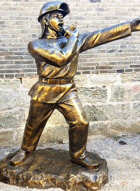 玻璃钢消防员雕塑消o防战士雕像抢险救火模型主题公园摆件拍照卡