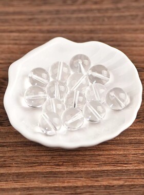 白水晶散珠半成品白色透明