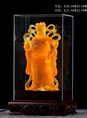 古法琉璃文财神爷佛像家居店铺公司开业玄关供Q奉招财摆件佛像佛