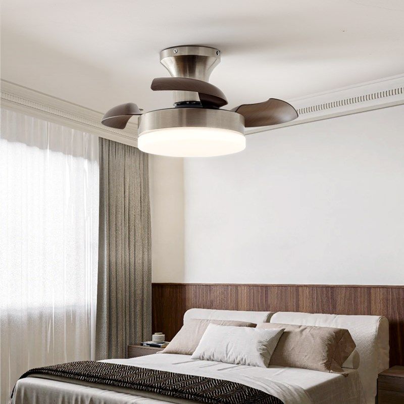 中古风扇灯 复古卧室房间书房餐厅隐形全光谱护眼静音小风扇吊灯,淘宝优惠券,粉丝福利购,淘宝优惠卷