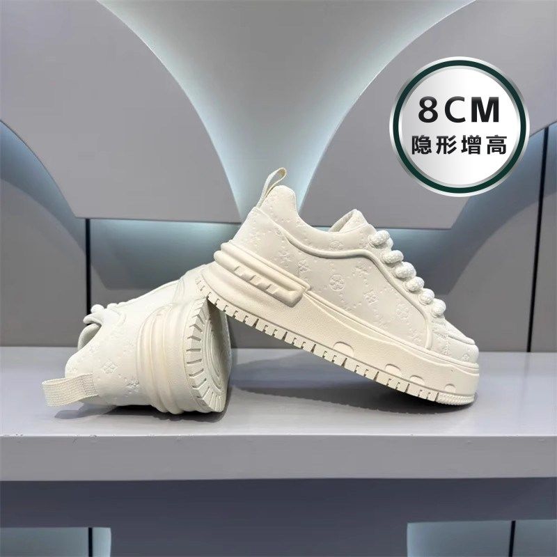 隐形增高8cm男士厚底老爹鞋2025夏季新款百搭潮流小白鞋休闲板鞋,淘宝优惠券,粉丝福利购,淘宝优惠卷