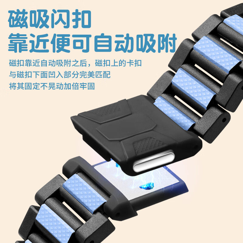 适用米兔儿童手表C7A/C7闪扣磁吸表带亲肤夏天运动透气4/4C/4X/5C/6C新款7智能小学生配件男高级感女替换腕带,淘宝优惠券,粉丝福利购,淘宝优惠卷