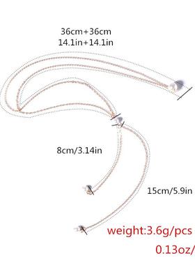 身体链后背链女欧美风简约气质个性创意新款项饰百搭性感珍珠项链