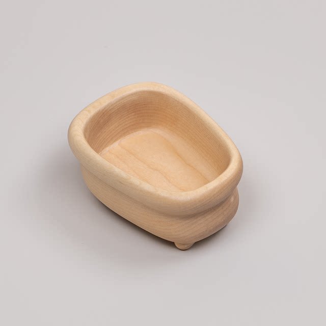 North American hard maple solid wood desktop jewelry storage tray