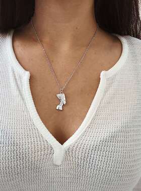 极速Retro fasihion alloy pendant necklace three-dimensional