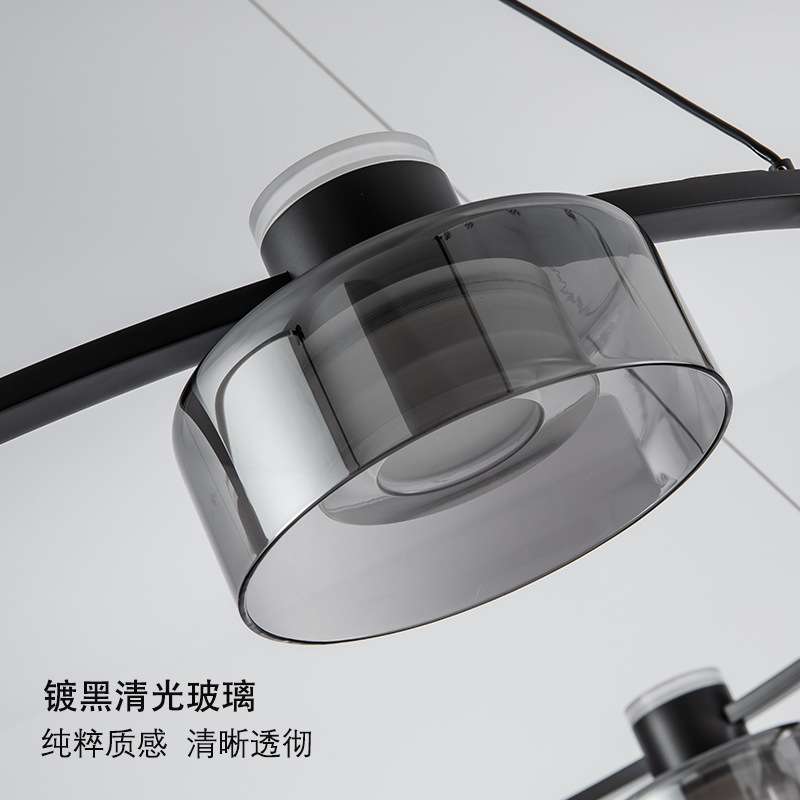 意式极简高端玻璃现代客厅吊灯简约创意北欧LED别墅餐厅卧室主灯 - 图3