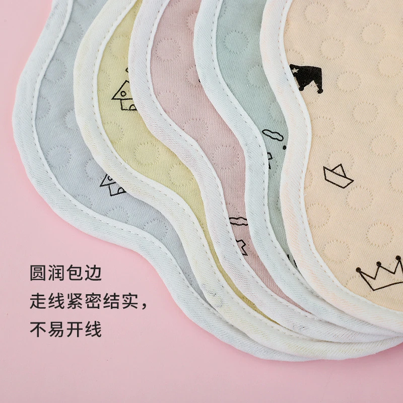 Half woven peach baby newborn pure cotton bib scarf