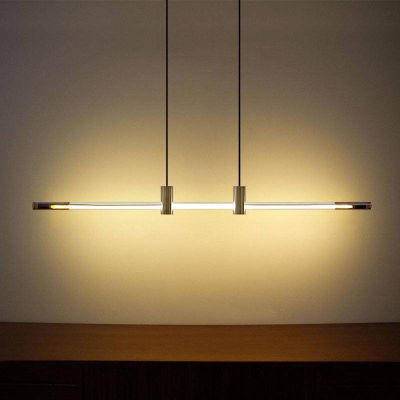 创意餐厅一字形长条北欧设计师吧台岛台办公桌餐桌样板间玻璃吊灯,淘宝优惠券,粉丝福利购,淘宝优惠卷