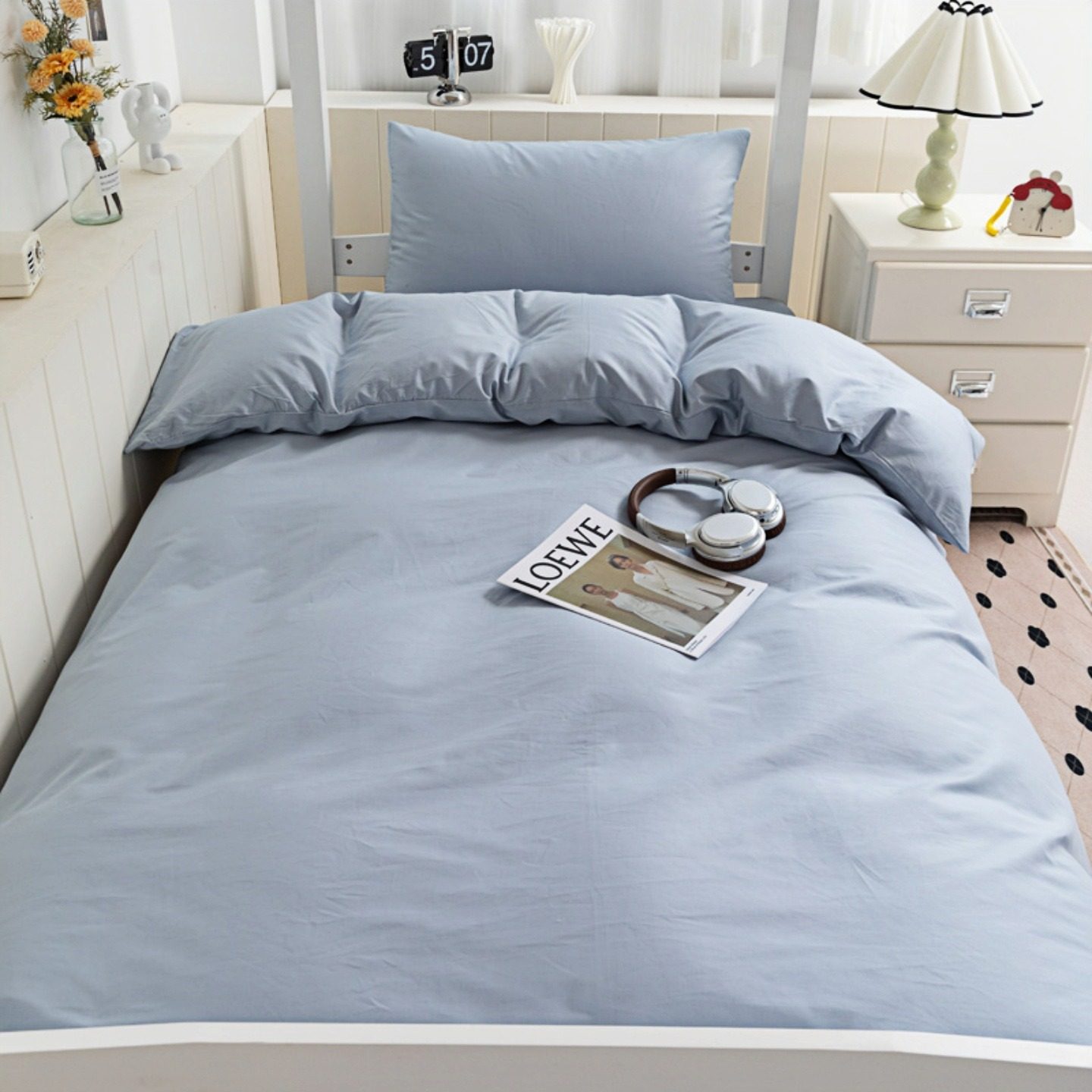 2025新款全棉学生宿舍床单三件套简约全棉单人床上用品床笠床垫套,淘宝优惠券,粉丝福利购,淘宝优惠卷
