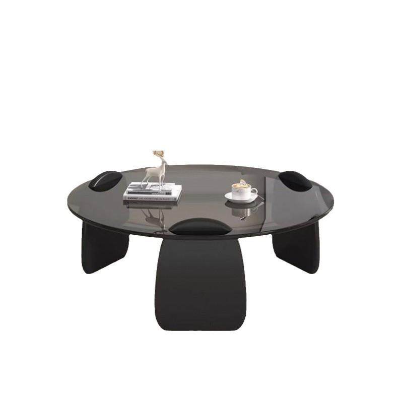 圆形茶几客厅家用小户型轻奢现代茶桌简约创意钢化玻璃茶几桌组合,淘宝优惠券,粉丝福利购,淘宝优惠卷