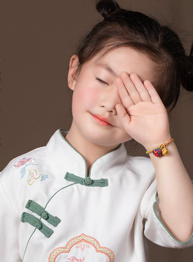 极速本命年五彩绳红绳手链儿童y宝宝小粽子不掉色手绳五色线粽子