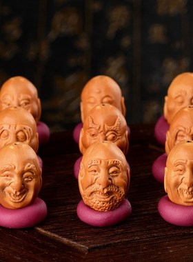 极速橄榄核手串八大财神大籽w文玩老油核雕把件手工雕刻手链男女