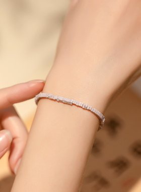 极速极细优化紫云母m手链复古风首饰浅色女小众手镯复古风转运珠