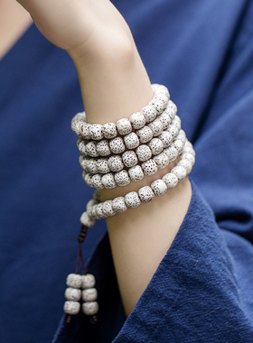 极速海南星月菩提手串108颗正月高密顺白手链男女高X抛佛珠纳福送