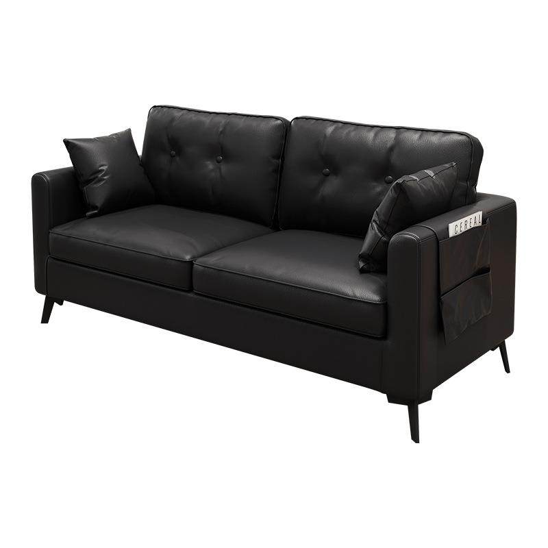 沙发小户型双三人出租房屋公寓服装店休息区接待黑色懒人客厅沙发,淘宝优惠券,粉丝福利购,淘宝优惠卷