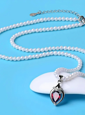 珍珠项链女款锁骨链颈链时尚简约