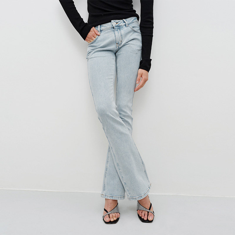 FILGood 微喇牛仔裤 低腰包臀款 复古怀旧风 FG04J02,淘宝优惠券,粉丝福利购,淘宝优惠卷