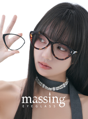 massing磁吸换片两片可换眼镜猫眼大框板材尼龙太阳镜A&M-013