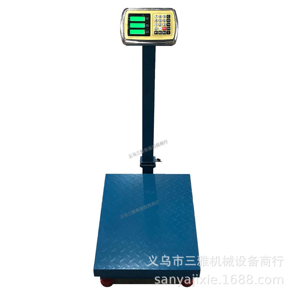 全英文TCS-300电子台秤 称300kg商用大计价磅秤 加大秤盘双面屏幕 - 图2