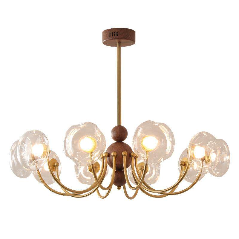 法式中古风客厅吊灯客厅灯新中式魔豆玻璃灯罩美式复古LED护眼灯,淘宝优惠券,粉丝福利购,淘宝优惠卷