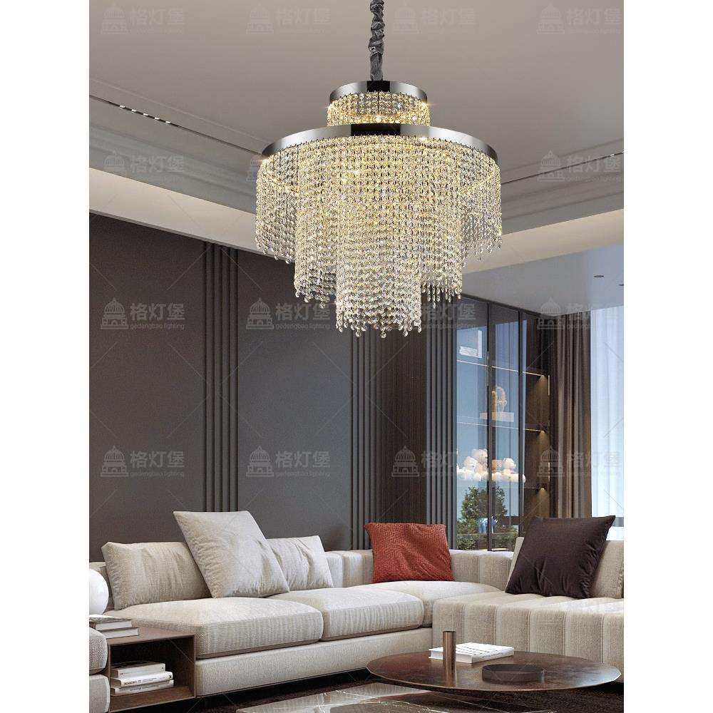 高档进口水晶灯客厅吊灯2025新款高级感大厅主灯餐厅卧室中山灯具,淘宝优惠券,粉丝福利购,淘宝优惠卷