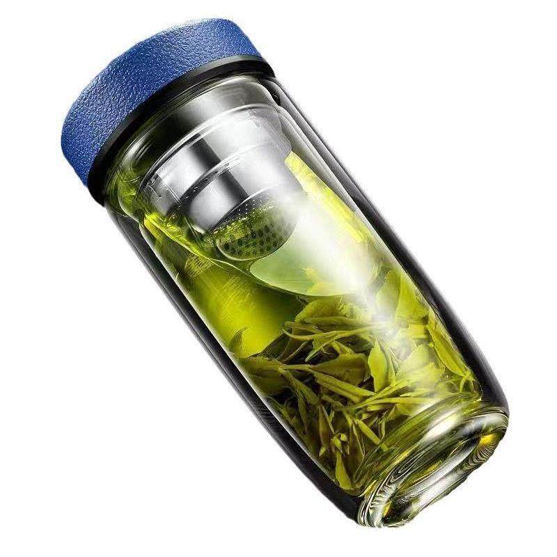 摔钢化玻璃杯茶叶杯子摔不烂的隔热保温水杯双层鹅蛋杯男士茶杯防,淘宝优惠券,粉丝福利购,淘宝优惠卷