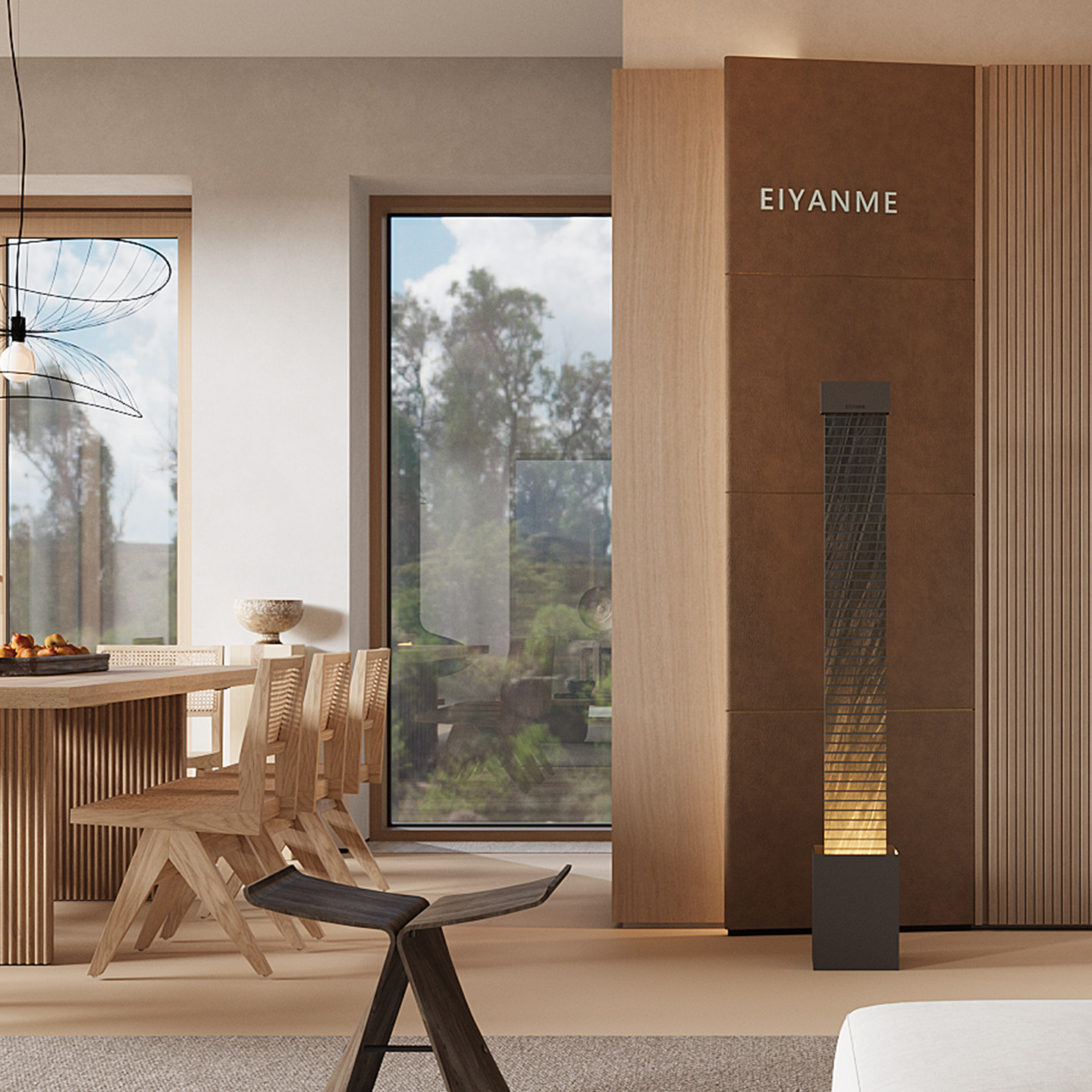 现代流水摆件极简落地大型水幕墙装饰轻奢客厅高级感玄关循环水景,淘宝优惠券,粉丝福利购,淘宝优惠卷