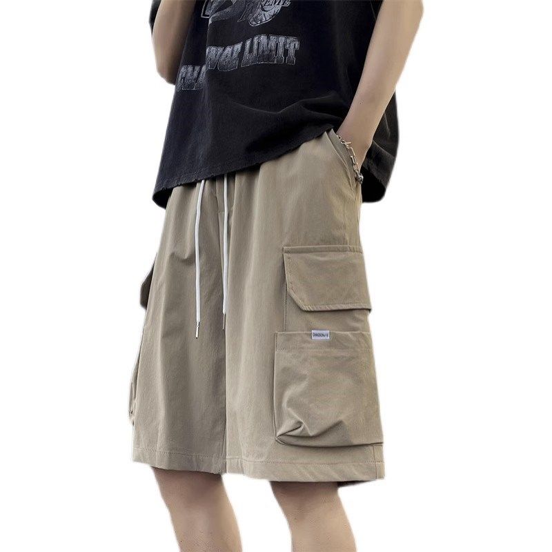 美式潮牌工装裤男夏季新款高街大口袋短裤宽松直筒运动休闲五分裤,淘宝优惠券,粉丝福利购,淘宝优惠卷
