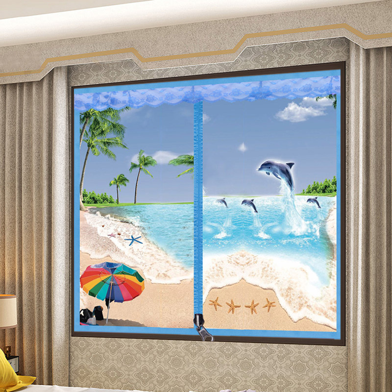 魔术贴加a密防蚊子纱窗网自粘型自装夏季卧室门帘家用X纱窗帘可拆,淘宝优惠券,粉丝福利购,淘宝优惠卷