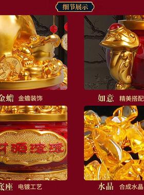 黄水晶发财树摆件家居酒柜装饰品客厅电视柜小摇钱树开业王之