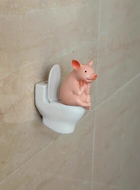 【拉屎搭子】厕所摆件厕所搭子可爱桌面摆件趣味桌面厕所装饰玩偶