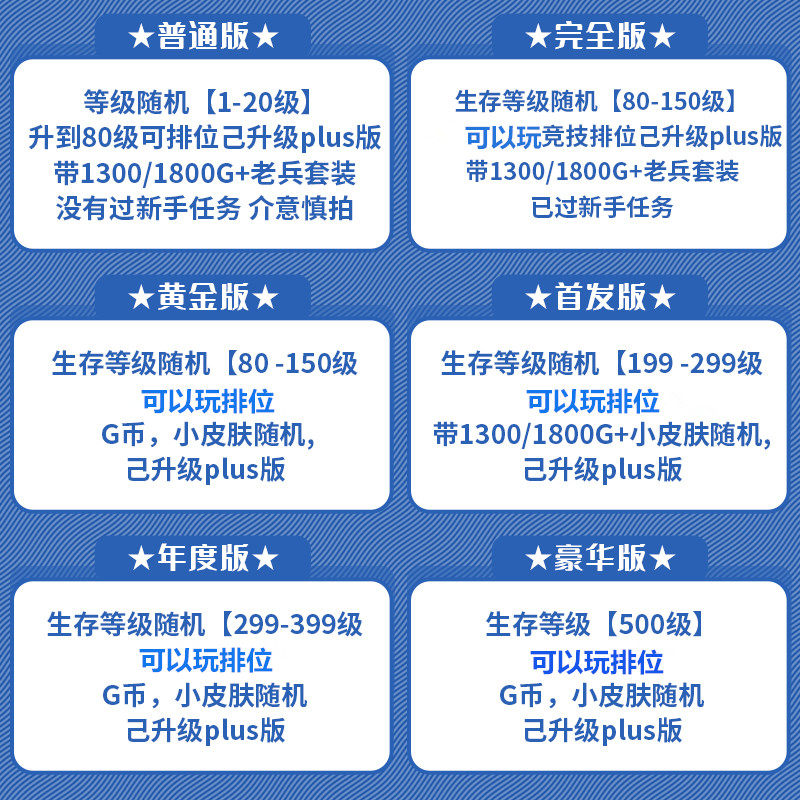 pubg绝地求生账号吃鸡账号成品号pubg账号80级STEAM可排位