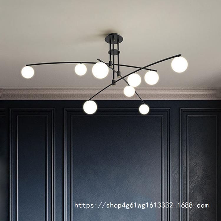 创意个性北欧客厅吊灯简约时尚餐厅卧室装饰灯设计师服装商店灯具 - 图0