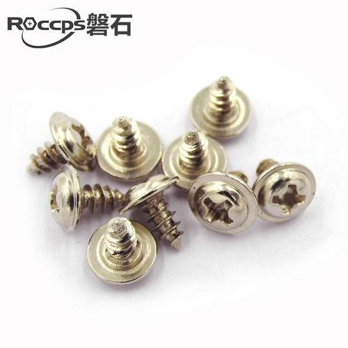 镀镍PWA十字圆头带垫自攻螺丝带介螺丝钉M3*5x6x8x10x12x14x16x20 - 图3