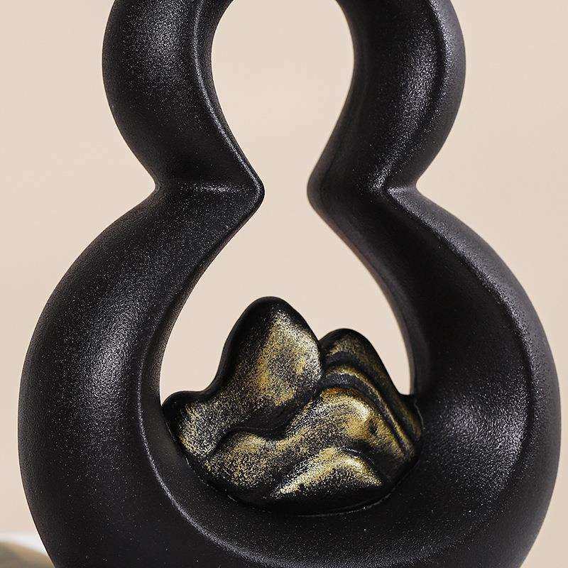 羡瓷新中式陶瓷葫芦花瓶客厅插花摆件干花假花桌面柜子复古装饰品,淘宝优惠券,粉丝福利购,淘宝优惠卷