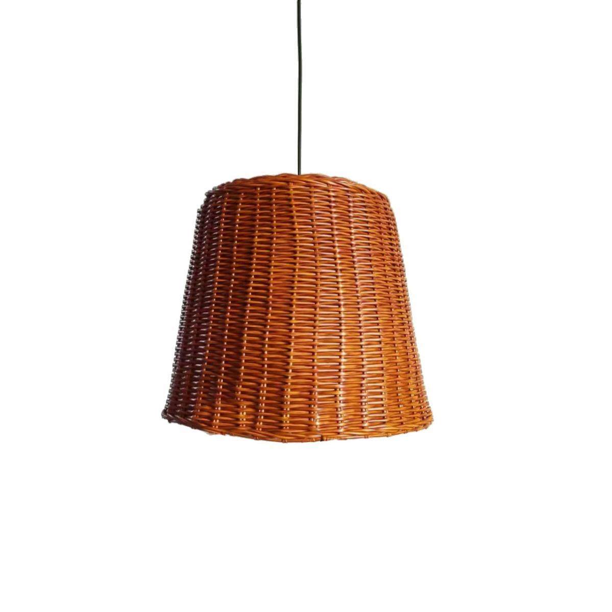 北欧风藤编民宿装饰摄影道具客厅卧室书房手工藤编织灯罩吊灯,淘宝优惠券,粉丝福利购,淘宝优惠卷