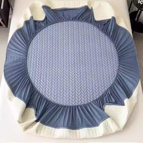 德国新款夏季冰丝乳胶床笠凉席单人夏软凉垫子学生床单三件套 - 图2