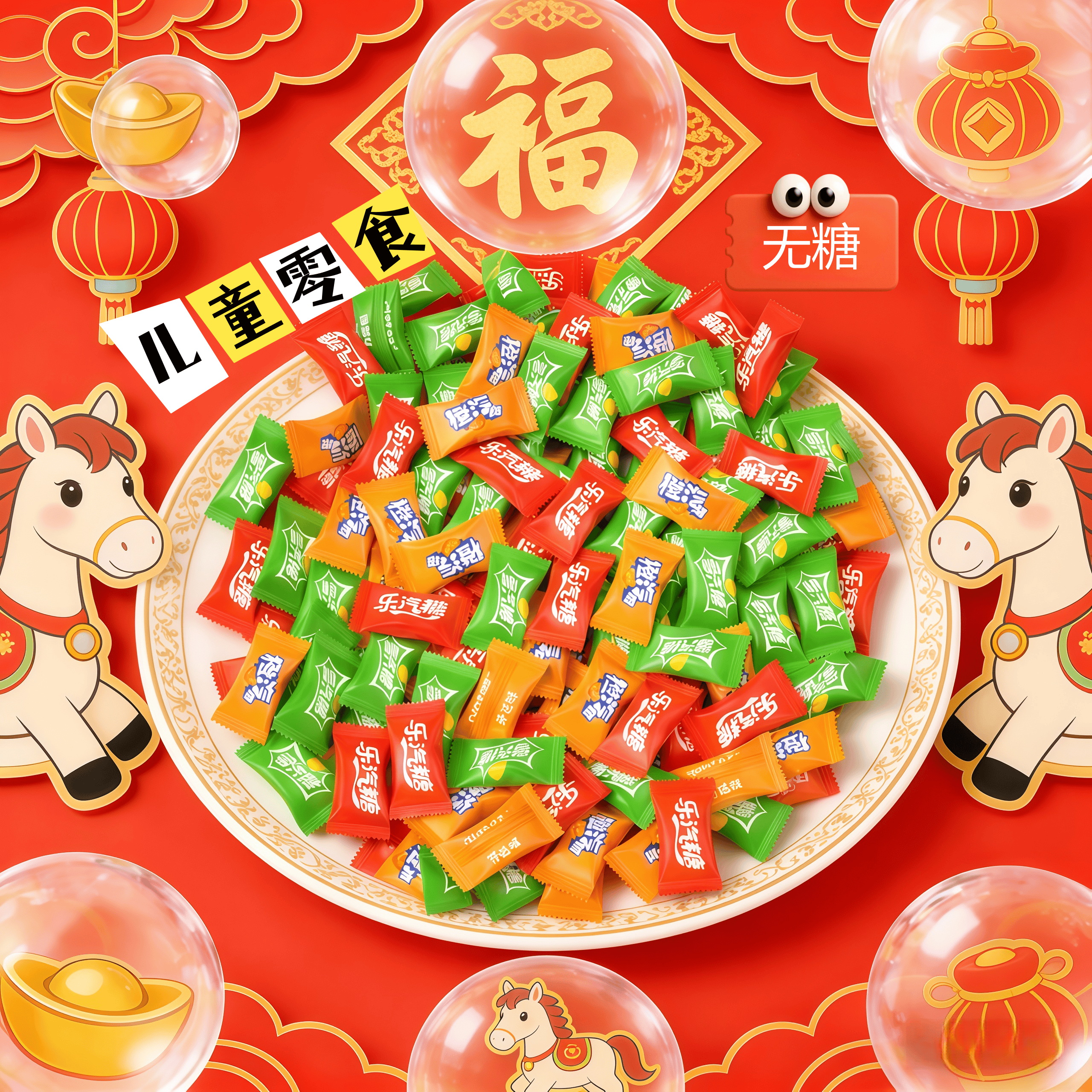 无糖汽泡糖新年糖果冒泡口气清新糖网红爆款喜糖过年糖果零食批发,淘宝优惠券,粉丝福利购,淘宝优惠卷