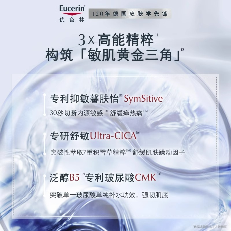 EUCERIN/优色林舒安修护面膜1片保湿舒缓敏感肌泛红正品官方