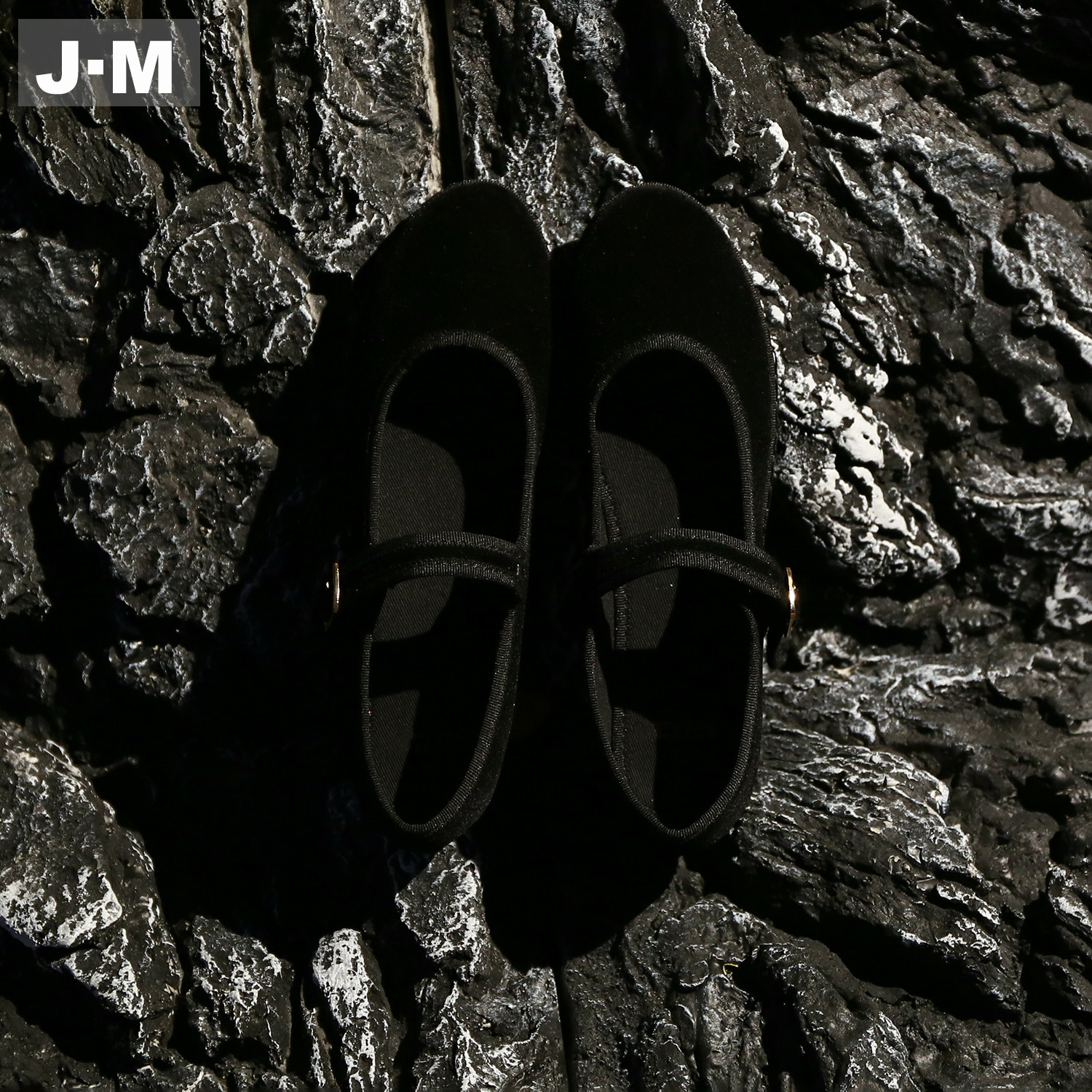 J·M绒面复古黑色玛丽珍鞋女2026新款一字扣带平底些百搭浅口单鞋,淘宝优惠券,粉丝福利购,淘宝优惠卷