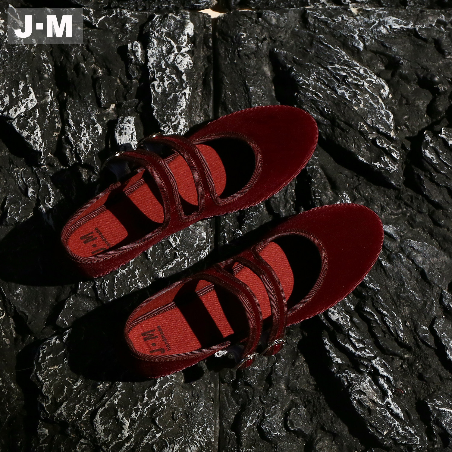 J·M丝绒复古玛丽珍鞋女2026新款亚麻舒适百搭双带一字扣平底单鞋,淘宝优惠券,粉丝福利购,淘宝优惠卷