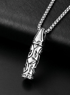极速Bullet Head Six Strar Mens Titanium Steel Necklace Men