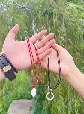 极速白玉菩提吊坠项链情侣闺蜜款手工L成品打磨戒指吊坠男女