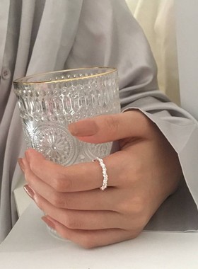 极速麻花编织银戒指女韩版潮流简约日韩时尚O个性百搭开口可调节