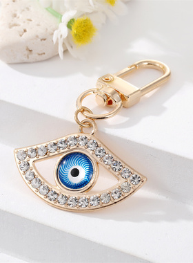 极速Hollow Evil Eye Hamsa Hand Keychain Keyring VFor Friend