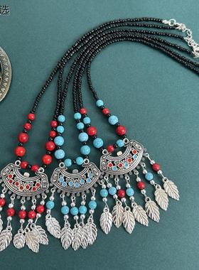 复古民族风流苏额饰异域