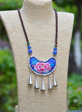 云南民族风新款老绣苗银